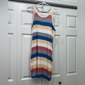 Striped Sleeveless mini Dress